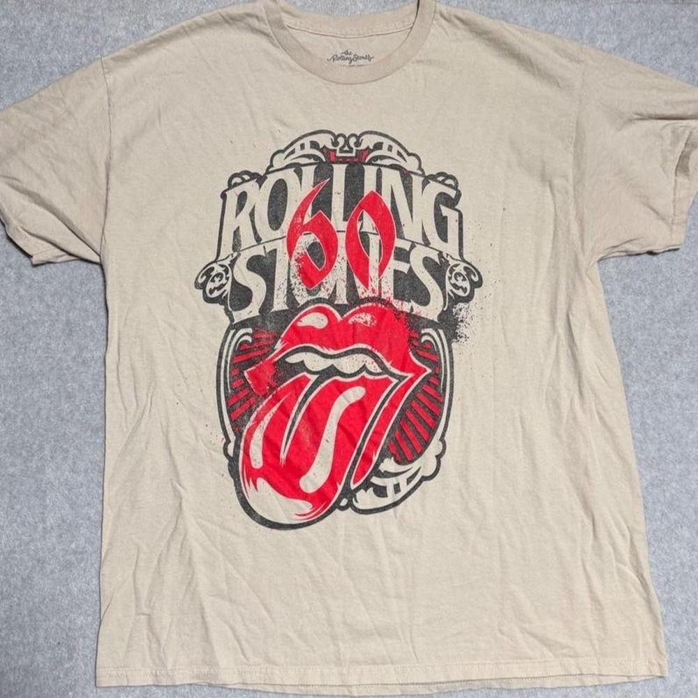 The Rolling Stones cream cotton t-shirt Size XL